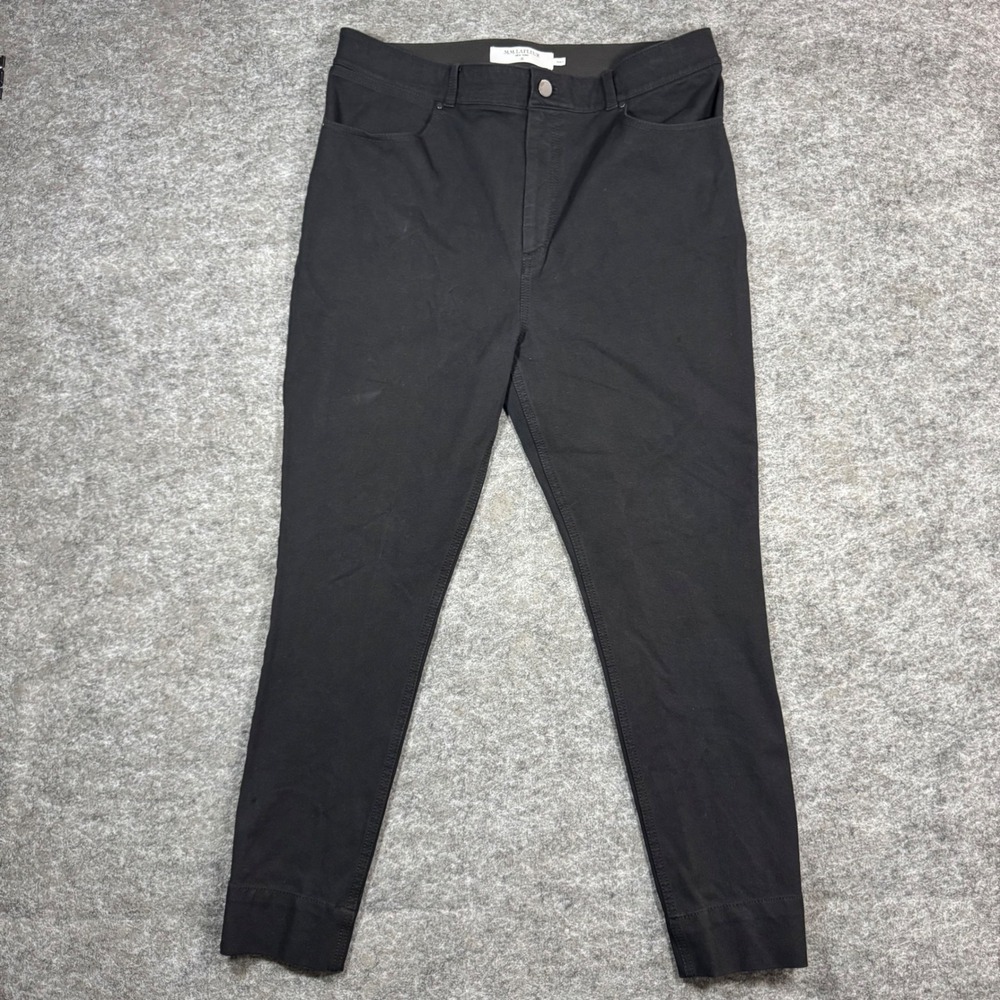 M.M.LaFleur The Sammataro Better Than Denim Jeans Womens 12 Black Slim Tapered